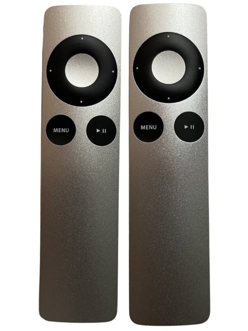 Lot of 2 Genuine Apple Remote A1294 Aluminum IR Working Apple TV Mac Silver
